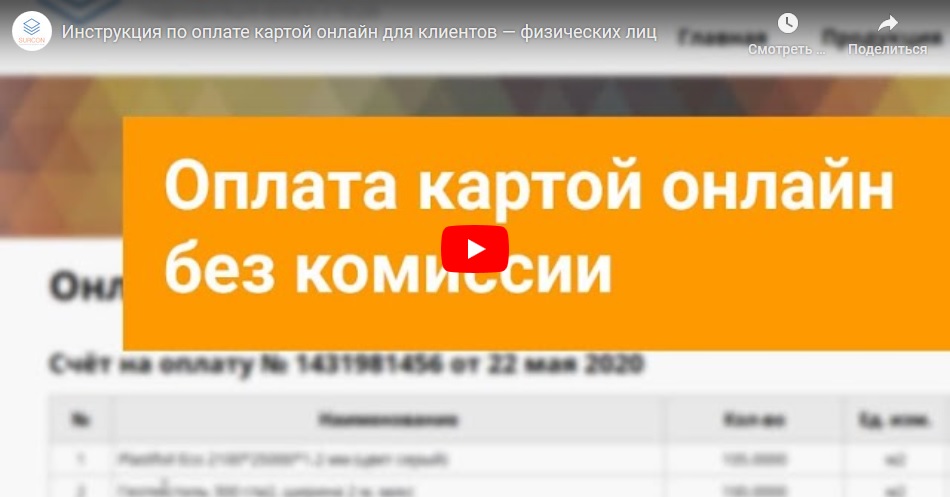 Видео-инструкция (оплата по реквизитам)